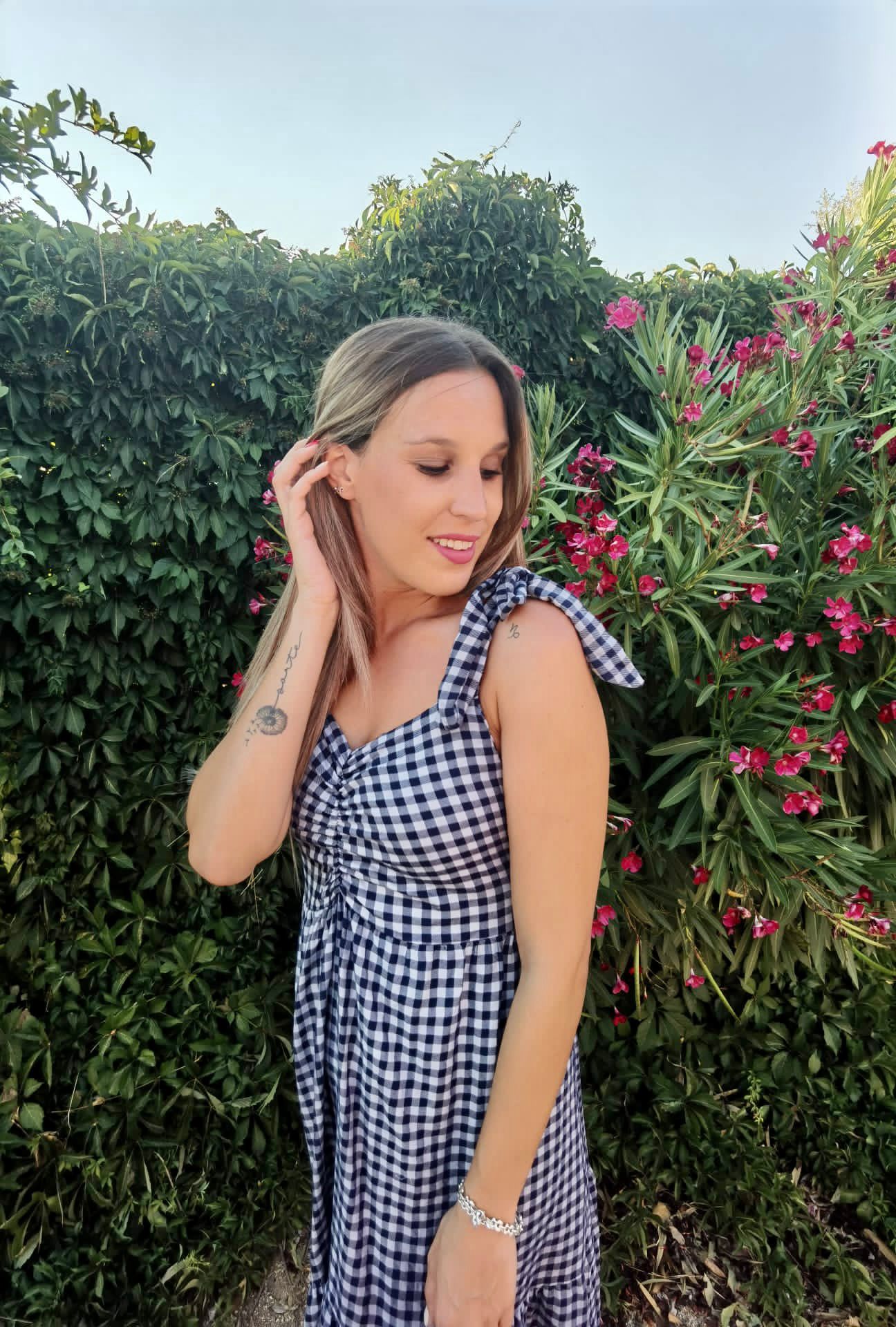 VESTIDO LARGO VICHY - Dress Code Shop